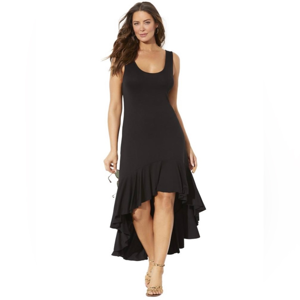 Swimsuits For All- Adalee High Low Ruffle Dress